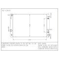 Radiador de aluminio automático de Toyota RAV4 3.5L V6 Año 06-11